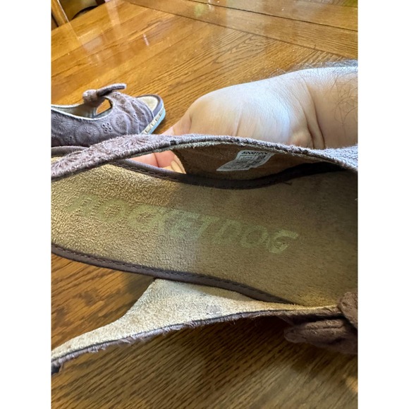 ROCKET DOG-SUEDE-PLATFORM HEELS-ADJUSTABLE BUCKLE STRAP SIZE 6 - Picture 7 of 10